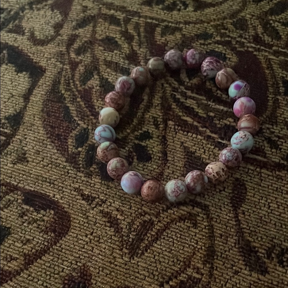 Elegant Marble Beaded Bracelet